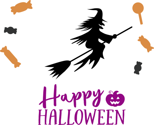 Transparent Halloween Drawing Silhouette Jack-o'-lantern for Happy Halloween for Halloween