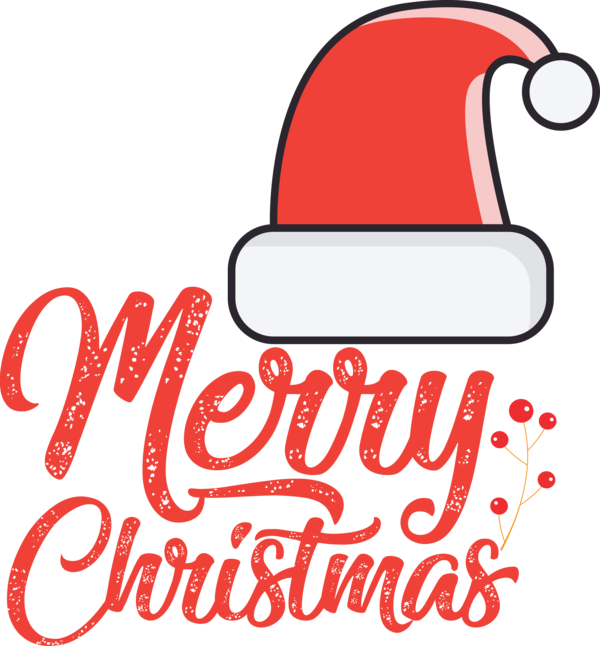 Transparent Christmas Logo Character Line for Merry Christmas for Christmas