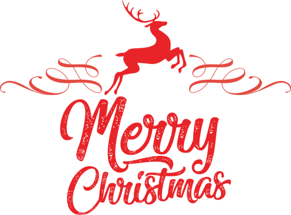 Transparent Christmas Logo Character Text for Merry Christmas for Christmas