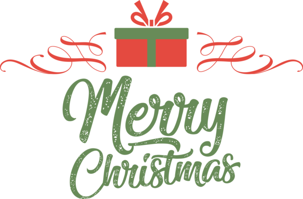 Transparent Christmas Logo Line Text for Merry Christmas for Christmas