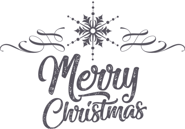 Transparent Christmas Christmas tree Calligraphy Logo for Merry Christmas for Christmas