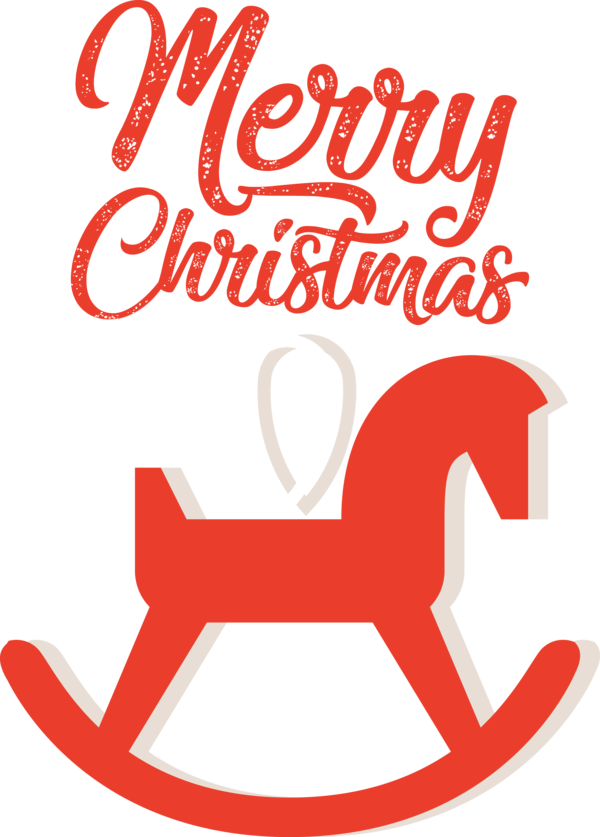 Transparent Christmas Logo Text Red for Merry Christmas for Christmas
