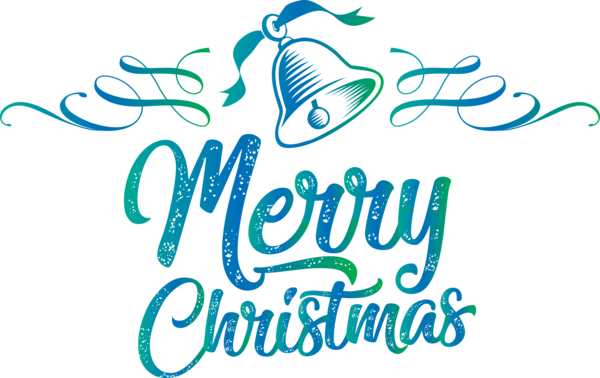 Transparent Christmas Logo Design Aqua M for Merry Christmas for Christmas