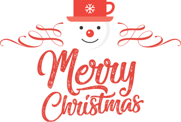 Transparent Christmas Christmas Day Logo Text for Merry Christmas for Christmas