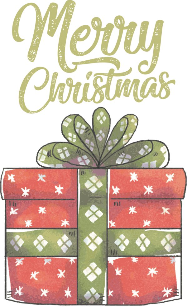 Transparent Christmas Cartoon Gift Pattern for Merry Christmas for Christmas