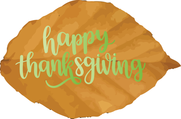 Transparent Thanksgiving Leaf Font Text for Happy Thanksgiving for Thanksgiving