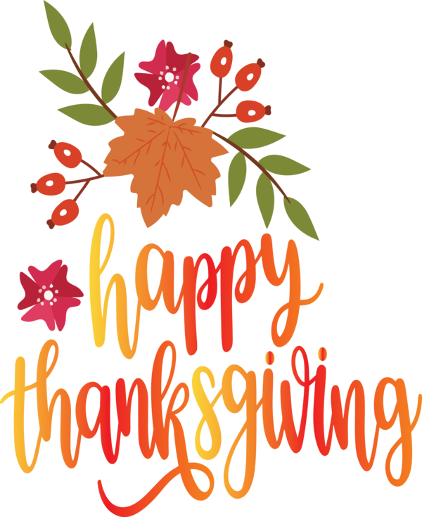 Transparent Thanksgiving Leaf Floral design Tree for Happy Thanksgiving for Thanksgiving