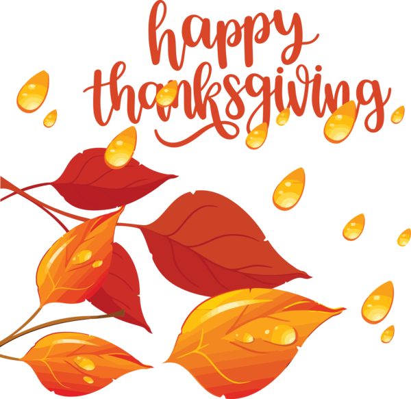 Transparent Thanksgiving Flower Leaf Petal for Happy Thanksgiving for Thanksgiving