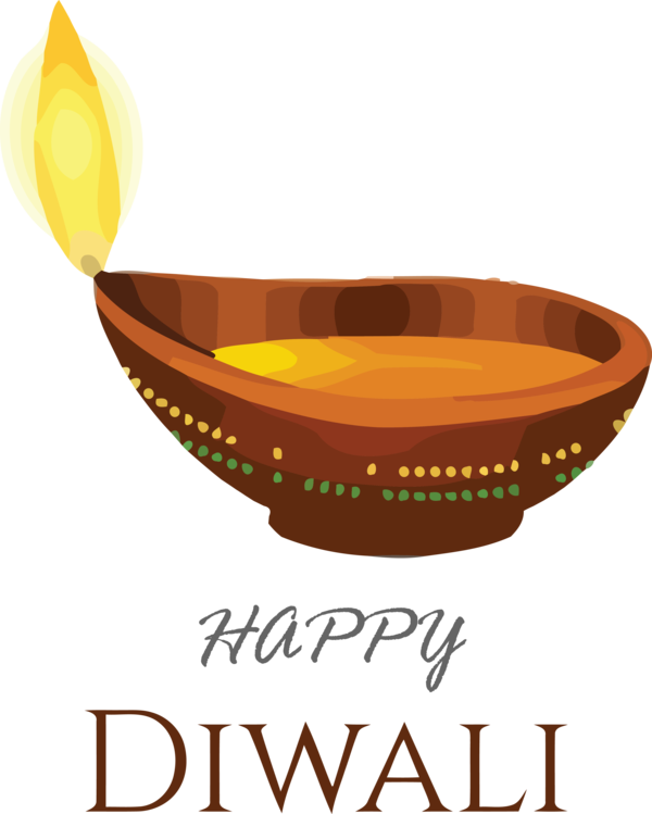 Transparent Diwali Tableware Text Design for Happy Diwali for Diwali