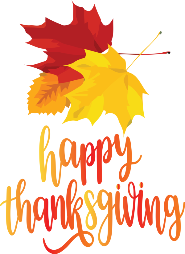 Transparent Thanksgiving Floral design Leaf Maple leaf for Happy Thanksgiving for Thanksgiving