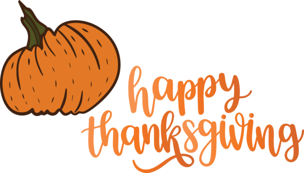 Transparent Thanksgiving Pumpkin Logo Produce for Happy Thanksgiving for Thanksgiving