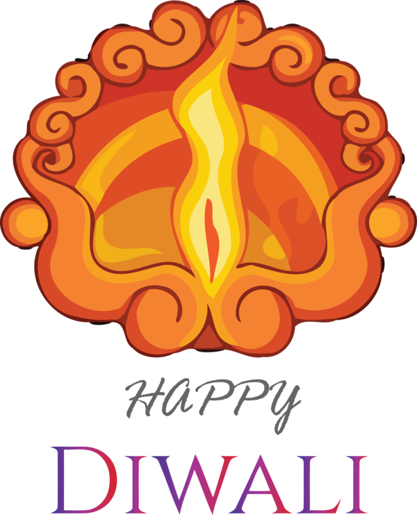 Transparent Diwali Cartoon Oil lamp Drawing for Happy Diwali for Diwali
