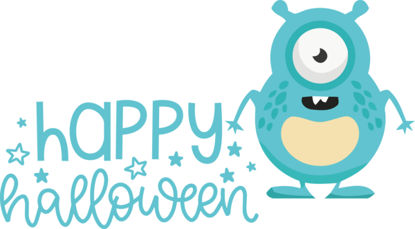 Transparent Halloween Aqua M Logo Cartoon for Happy Halloween for Halloween