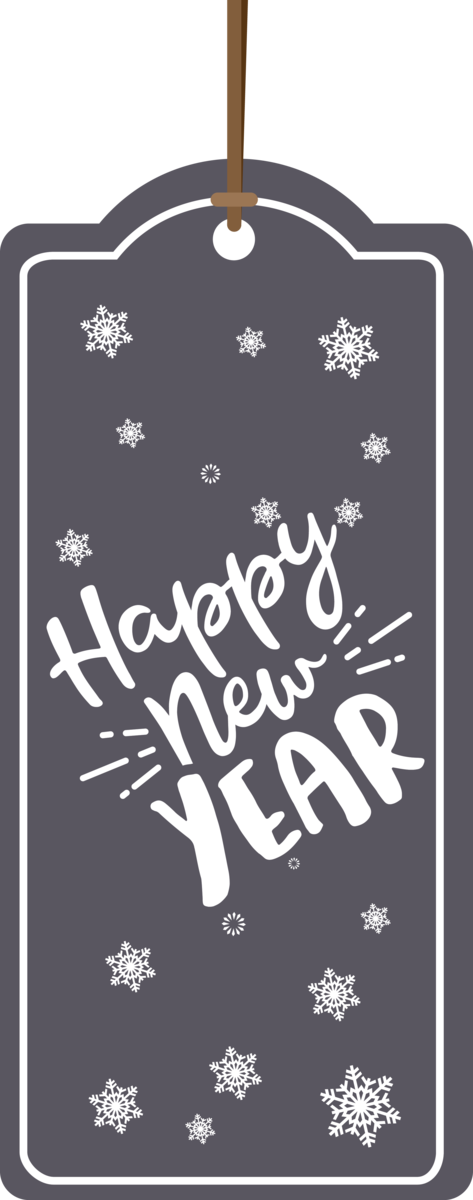 Transparent New Year Poster Font Text for Happy New Year 2021 for New Year