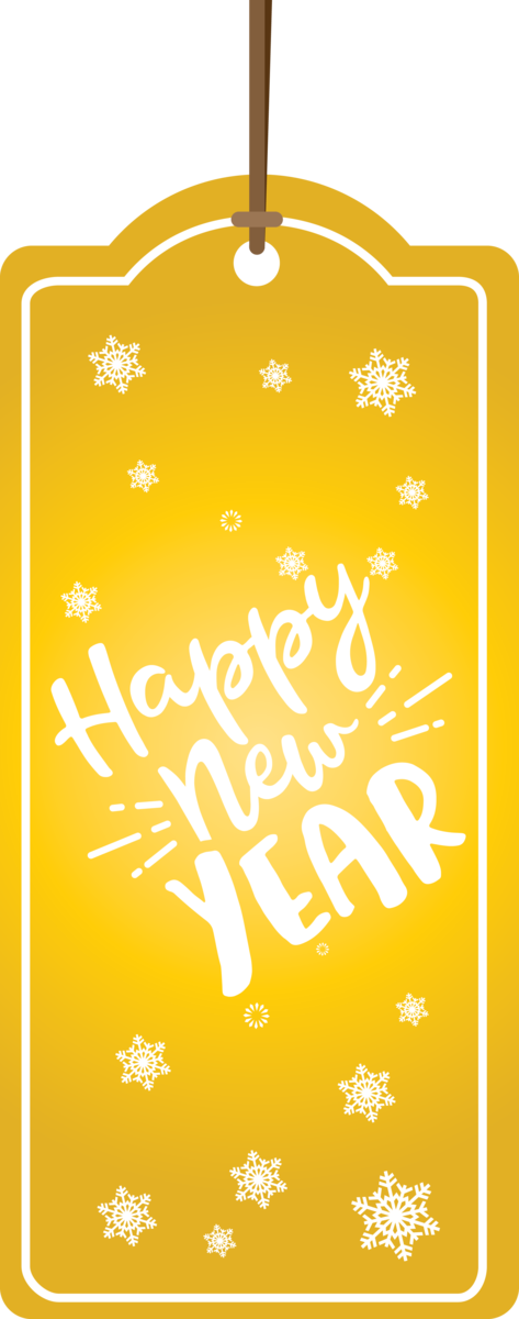 Transparent New Year Yellow Design Font for Happy New Year 2021 for New Year
