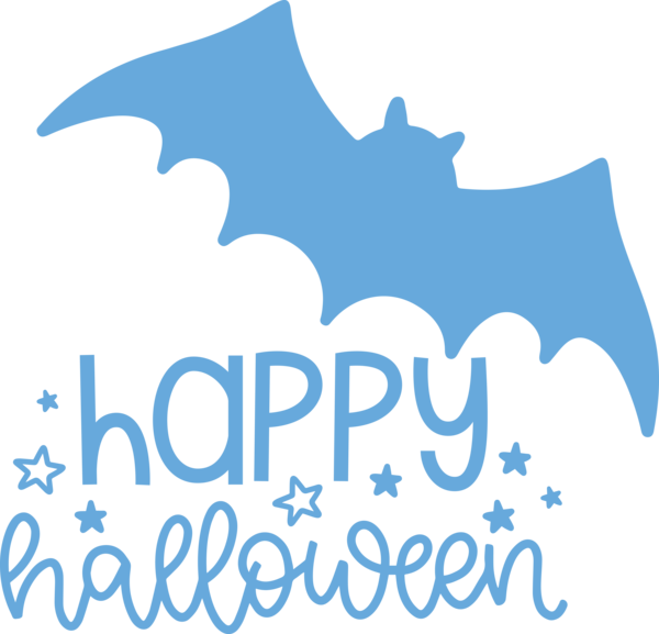 Transparent Halloween Logo Text Design for Happy Halloween for Halloween