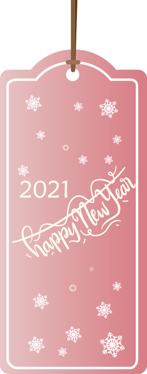 Transparent New Year Design Line Font for Happy New Year 2021 for New Year
