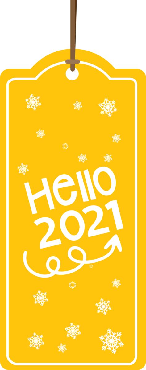 Transparent New Year Design Text Yellow for Happy New Year 2021 for New Year