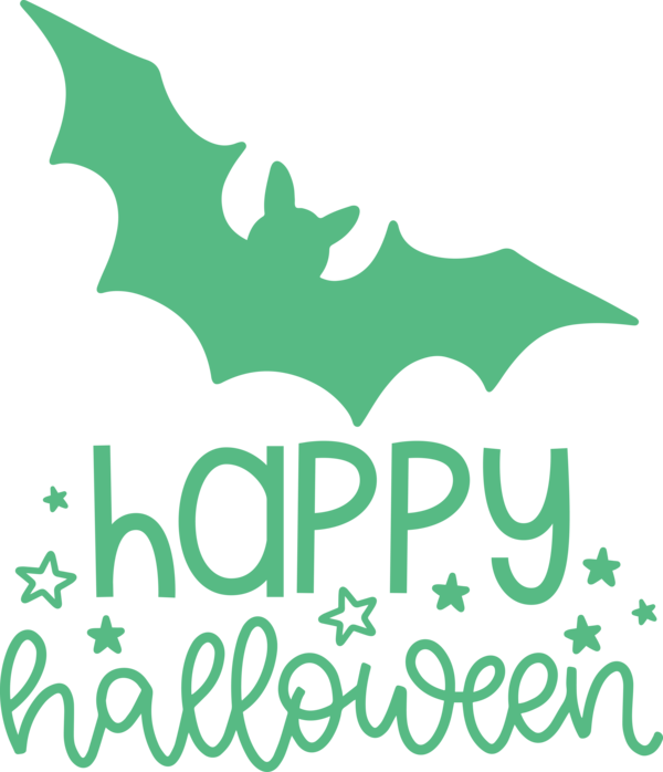 Transparent Halloween Logo Leaf Green for Happy Halloween for Halloween