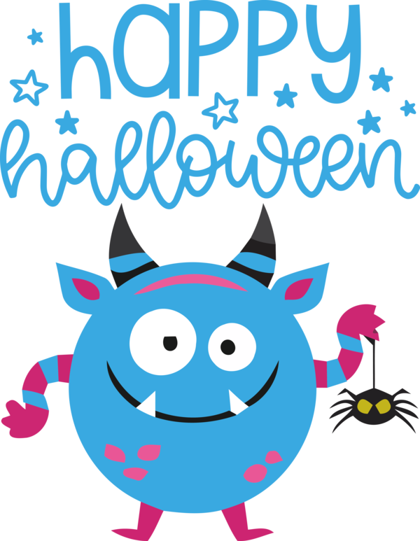 Transparent Halloween Smiley Cartoon Line for Happy Halloween for Halloween