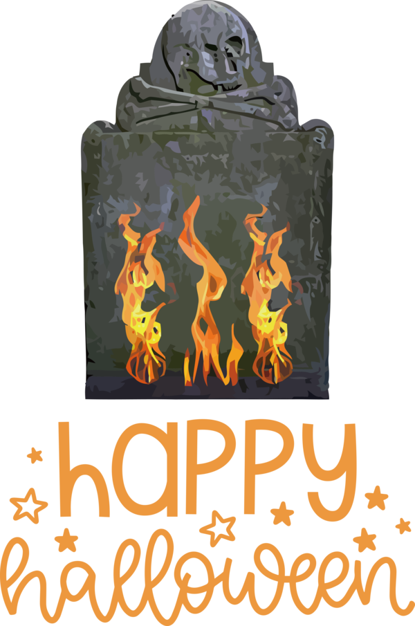 Transparent Halloween Font Text for Happy Halloween for Halloween