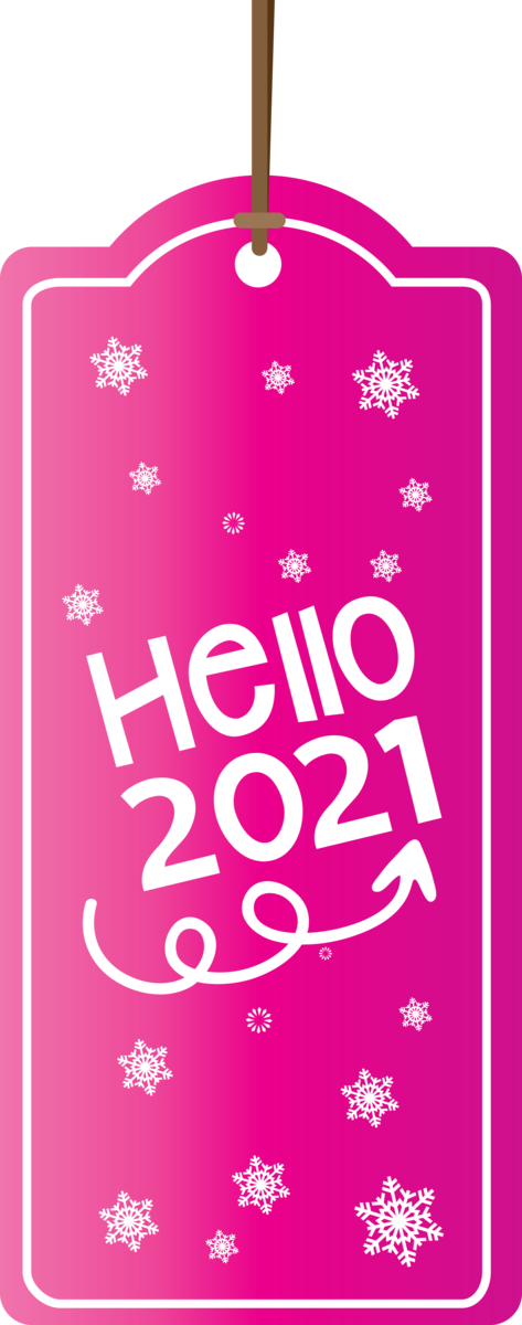 Transparent New Year Text Line Geometry for Happy New Year 2021 for New Year