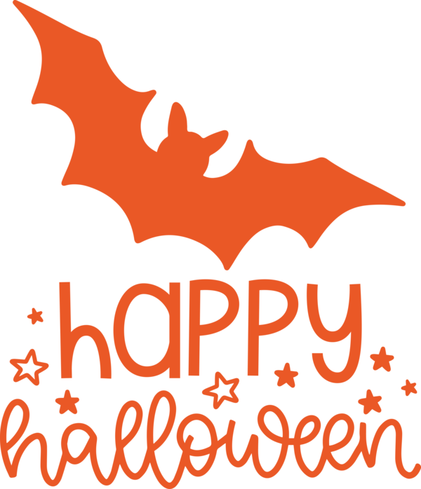 Transparent Halloween Logo Leaf Text for Happy Halloween for Halloween