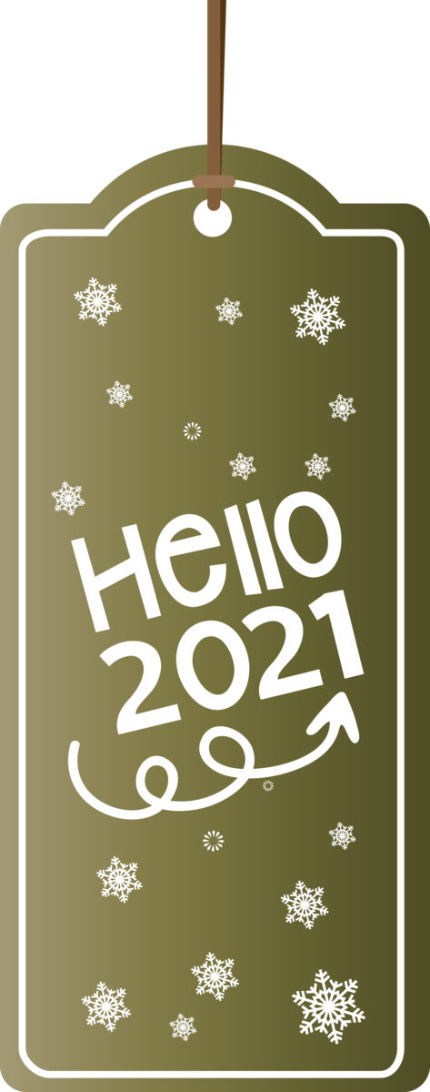 Transparent New Year Poster Design Font for Happy New Year 2021 for New Year
