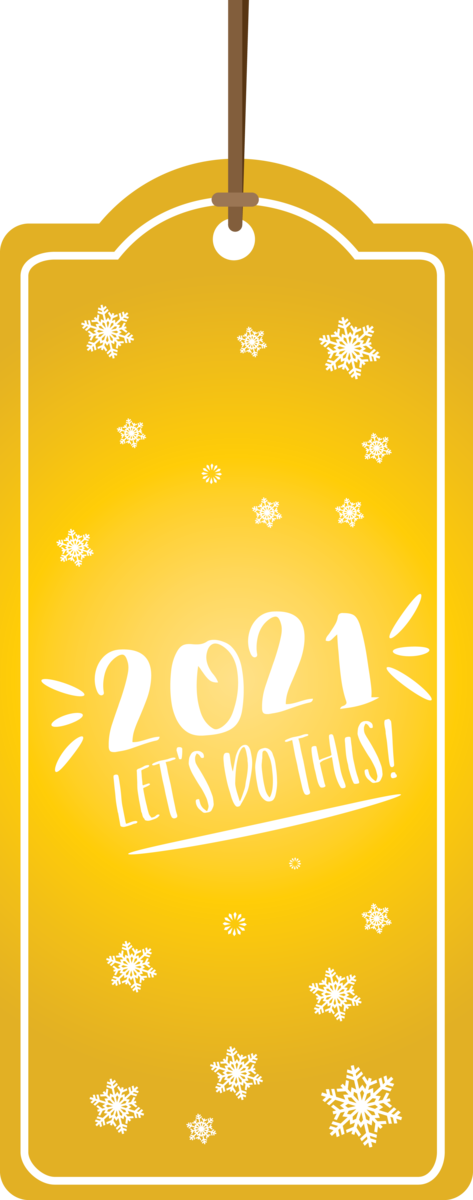 Transparent New Year Font Logo Text for Happy New Year 2021 for New Year