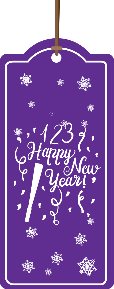 Transparent New Year Violet Design Text for Happy New Year 2021 for New Year