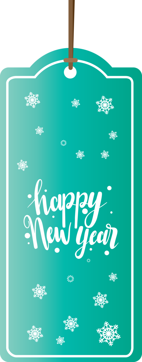 Transparent New Year Logo Green Teal for Happy New Year 2021 for New Year