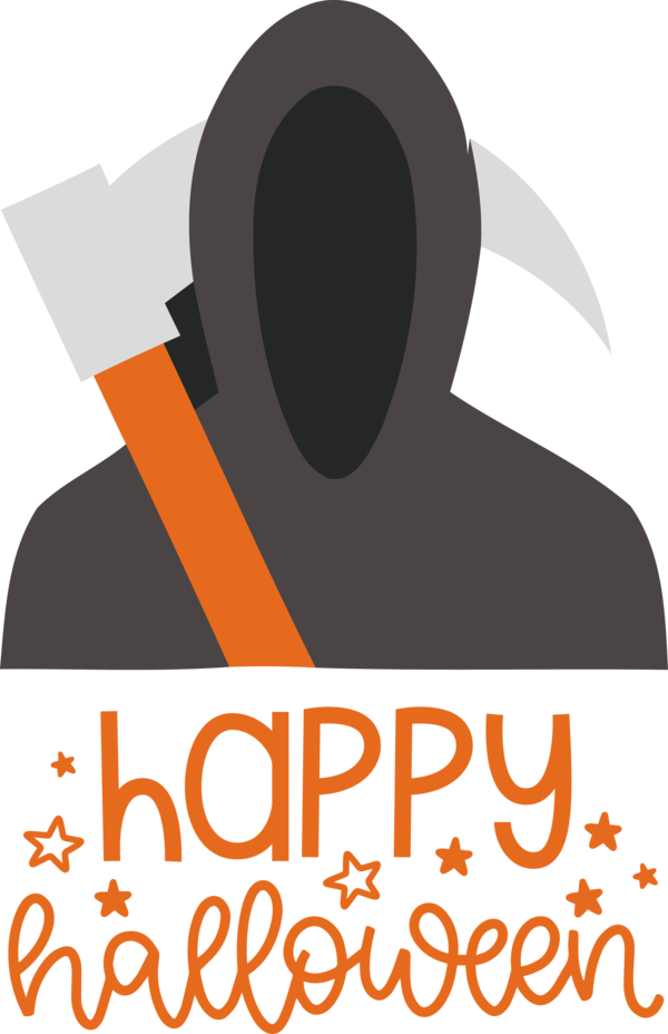 Transparent Halloween Logo Design Text for Happy Halloween for Halloween