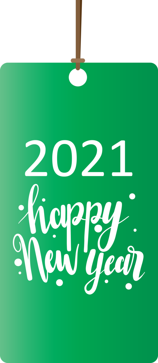Transparent New Year Christmas ornament Logo Font for Happy New Year 2021 for New Year