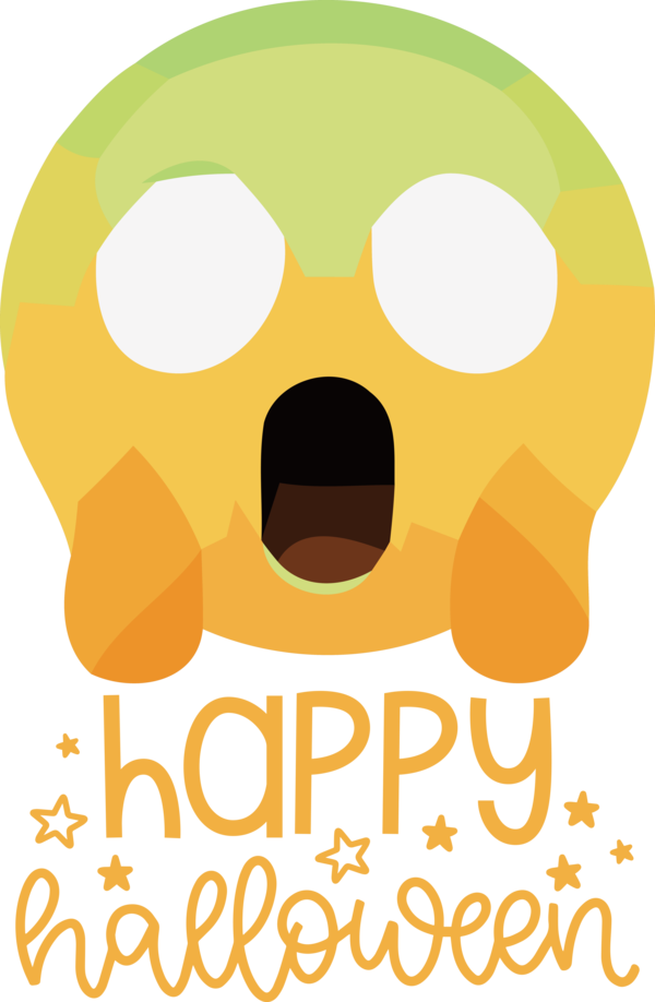 Transparent Halloween Emoticon Snout Yellow for Happy Halloween for Halloween