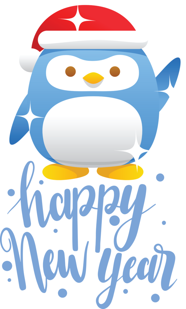 Transparent New Year Birds Logo Character for Happy New Year 2021 for New Year