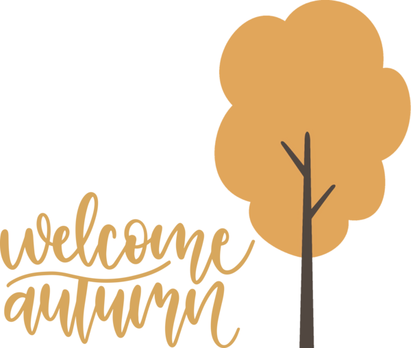 Transparent Thanksgiving Flower Logo Text for Hello Autumn for Thanksgiving