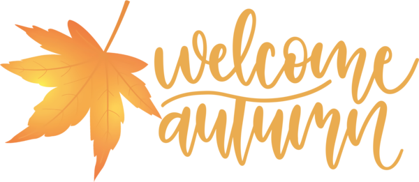 Transparent Thanksgiving Logo Leaf Text for Hello Autumn for Thanksgiving