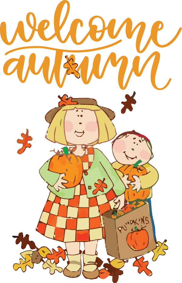 Transparent Thanksgiving Character Cartoon Christmas Day for Hello Autumn for Thanksgiving