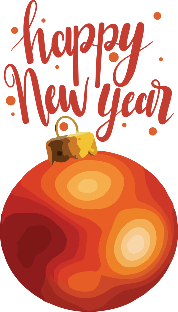 Transparent New Year Logo Text Fruit for Happy New Year 2021 for New Year