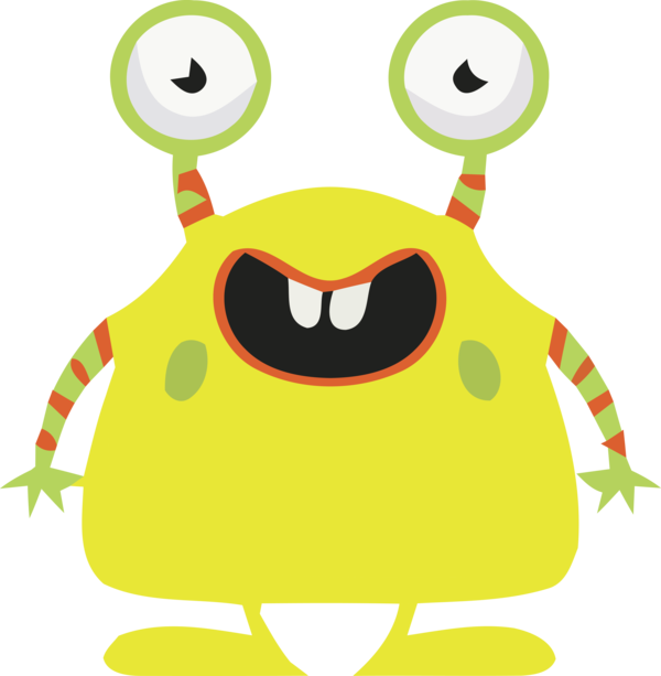 Transparent Halloween Cartoon Drawing Frogs for Halloween Monster for Halloween