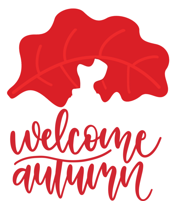 Transparent Thanksgiving Logo Text Red for Hello Autumn for Thanksgiving