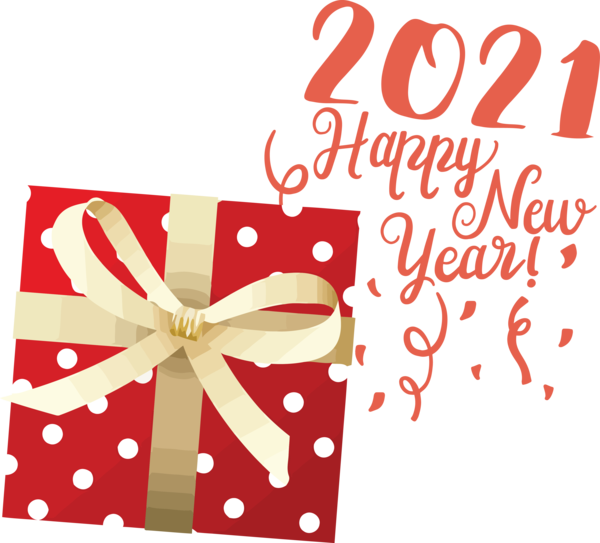 Transparent New Year Greeting card Line Font for Happy New Year 2021 for New Year
