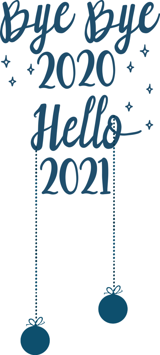 Transparent New Year Line art Design Line for Happy New Year 2021 for New Year