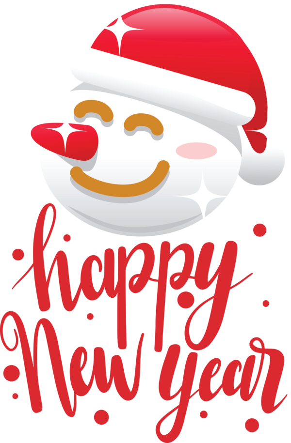 Transparent New Year Christmas Day Smiley Line for Happy New Year 2021 for New Year