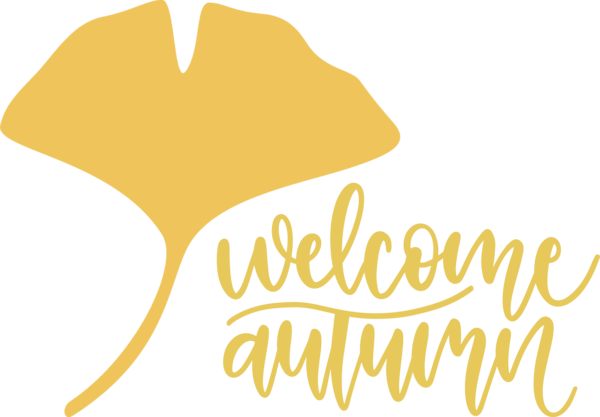 Transparent Thanksgiving Logo Yellow Line for Hello Autumn for Thanksgiving