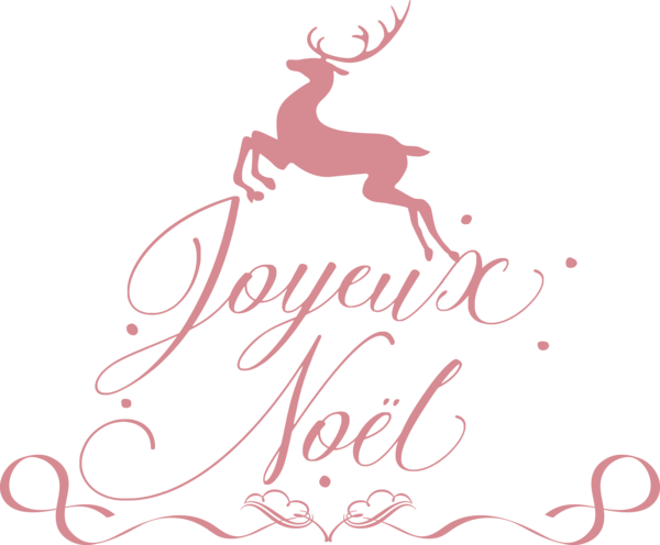 Transparent Christmas Reindeer Deer Design for Noel for Christmas