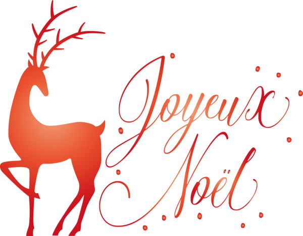 Transparent Christmas Reindeer Deer Line art for Noel for Christmas
