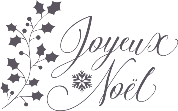 Transparent Christmas Design Calligraphy Christmas Day for Noel for Christmas