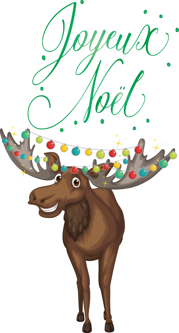 Transparent Christmas Moose Royalty-free Drawing for Merry Christmas for Christmas