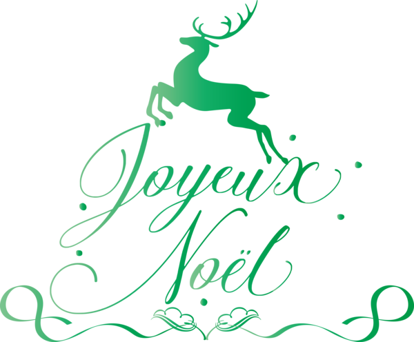 Transparent Christmas Deer Line art Logo for Noel for Christmas